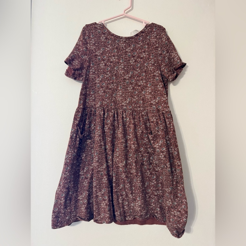 H&M Brown Floral Kids Dress